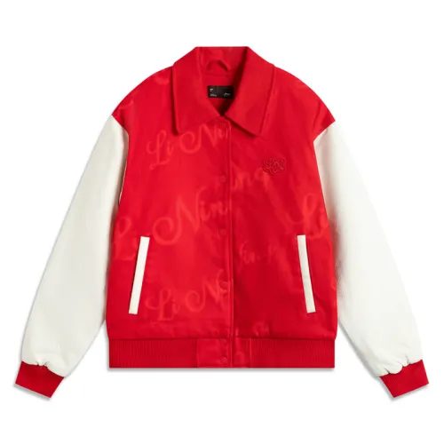 Li Ning Sports Life Collection Puffer Jacket Women's Red