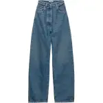 PRADA Logo-Patch Wide Leg Jeans