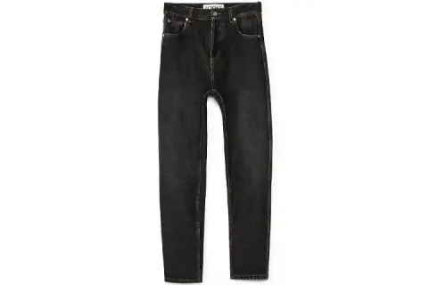 LOEWE Jeans Women's Black Moderate Tapered Pants