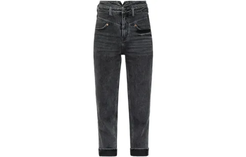 EVISU FW22 Straight Jeans Women's Black
