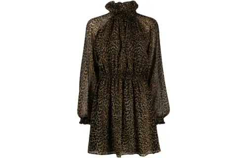 SAINT LAURENT Long Sleeved Dress Women's