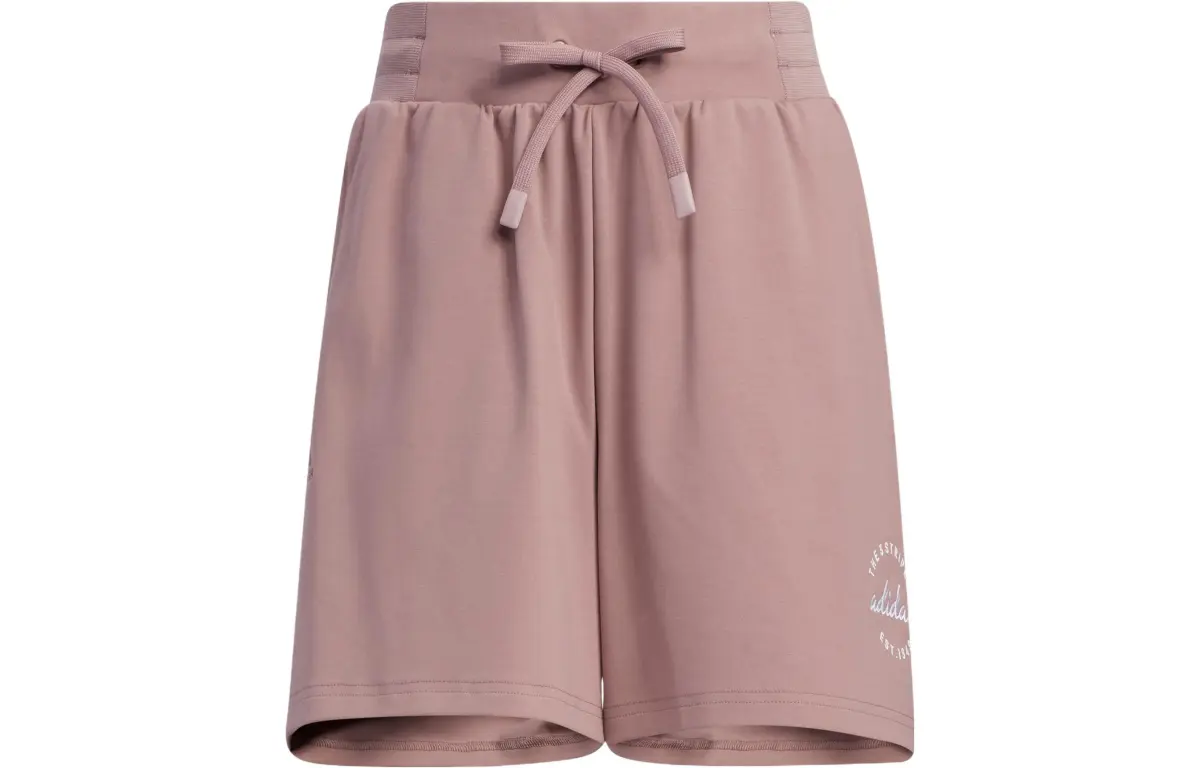 Adidas Casual Shorts Women's Red Moderate Straight Fit Pants