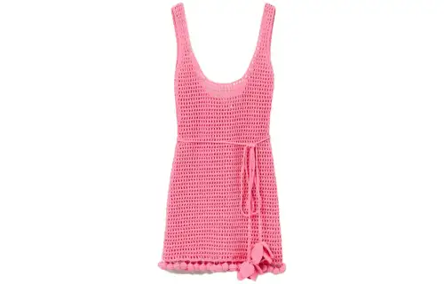 【Previous Season】crochet-knit sleeveless dress