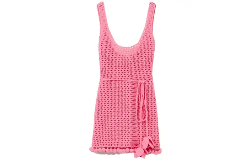 【Previous Season】crochet-knit sleeveless dress