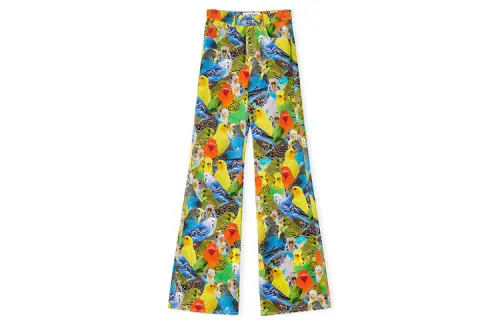 LOEWE Jeans Women's Multicolor Moderate Wide Leg Pants