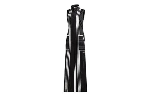 Adidas Originals Jumpsuits Women's Black White Moderate Straight Fit Pants