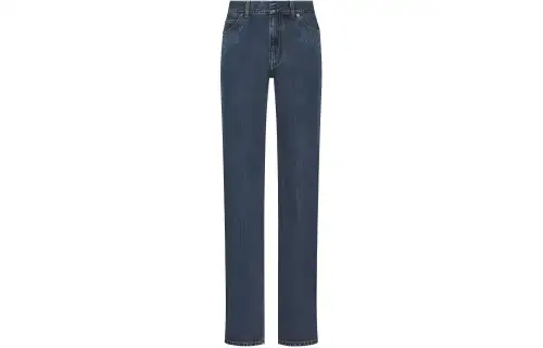 DIOR Jeans Women's Blue Moderate Straight Fit Pants