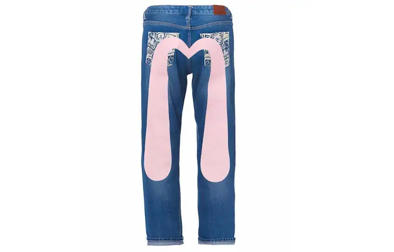 EVISU Jeans Women's Denim Blue Moderate Straight Fit Pants