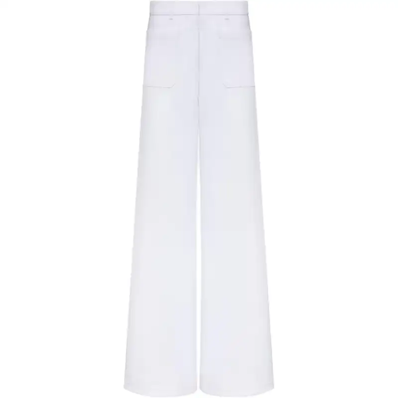 DIOR Jeans Women's White Moderate Flared Pants