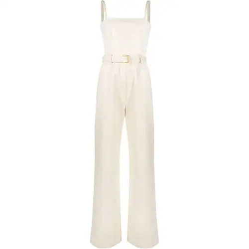 Prada belted-waist sleeveless jumpsuit