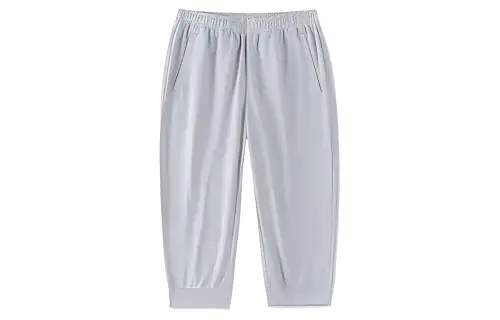 ANTA Life Collection Knitted Sweatpants Women's Gray Heather Gray Moderate Cuffed Pants