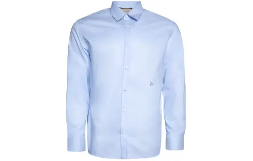 GUCCI Shirts Men's Blue Lapel Moderate Other