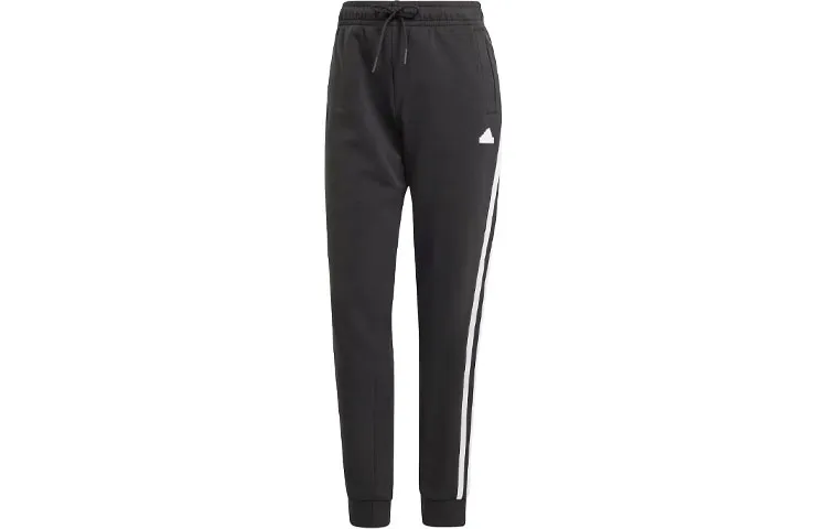 Adidas Future Icons 3 Stripes Regular Pants Knitted Sweatpants Women's Black
