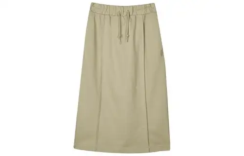 Skechers Knit Long Skirt Women's Beige Brown