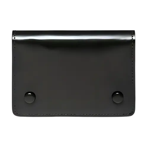 Maison Margiela Genuine Leather Small Clutch Wallet Men's Black