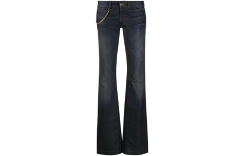 GUCCI Jeans Women's Blue Moderate Flared Pants