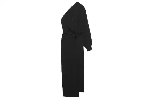Balenciaga One Shoulder Body Wrap Dress