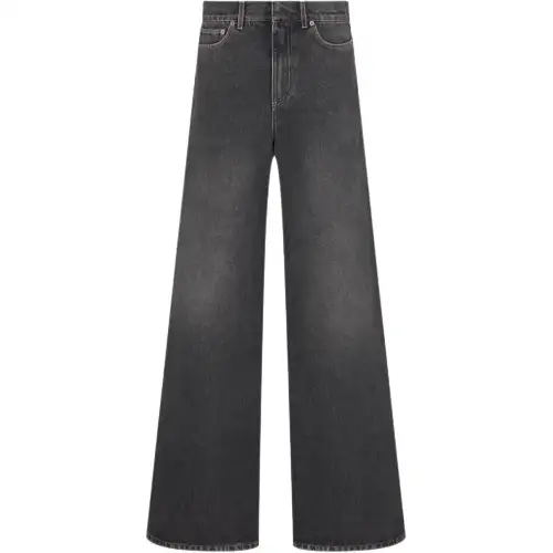 Christian DIOR Button Detailed Wide Leg Jeans