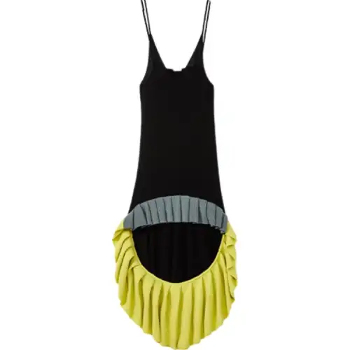 LOEWE Sleeveless Dresses Women's Black V Neck Thin