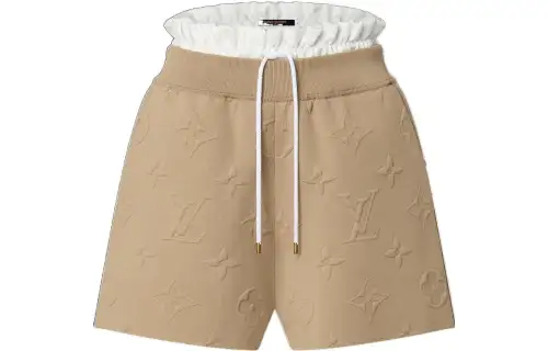 LOUIS VUITTON New Quarterly Products Of LV Casual Shorts Women's Brown Moderate