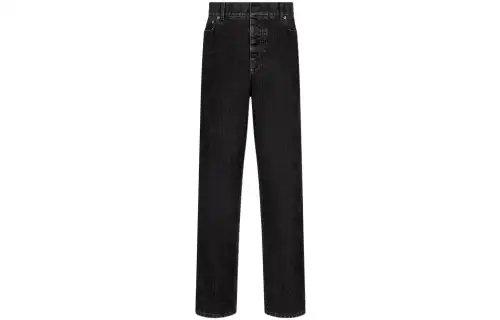 DIOR Jeans Women's Black Moderate Straight Fit Pants