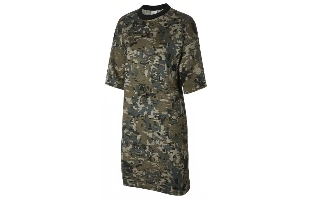 Nike Short Sleeved Dress Women's Olive Green