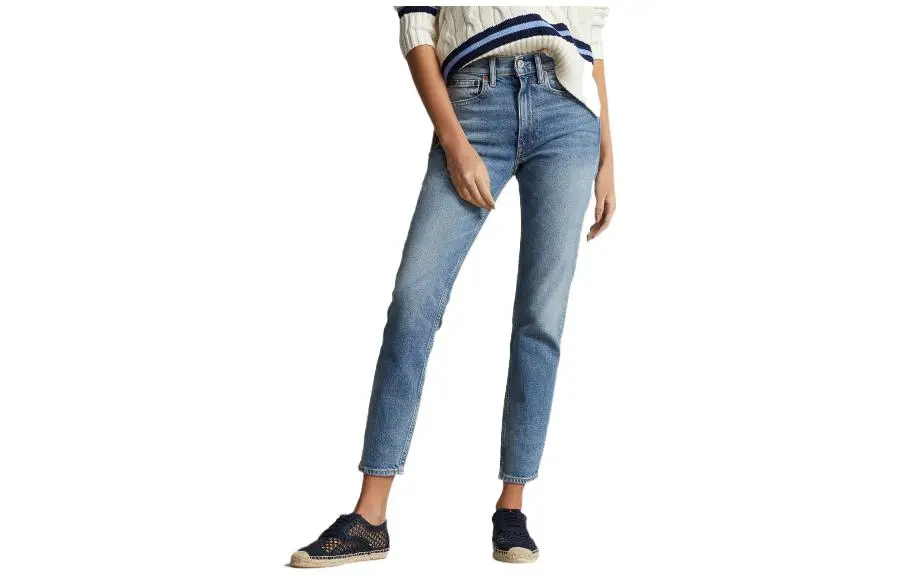 Polo Ralph Lauren Jeans Mid Rise Fitted Version Women's Blue