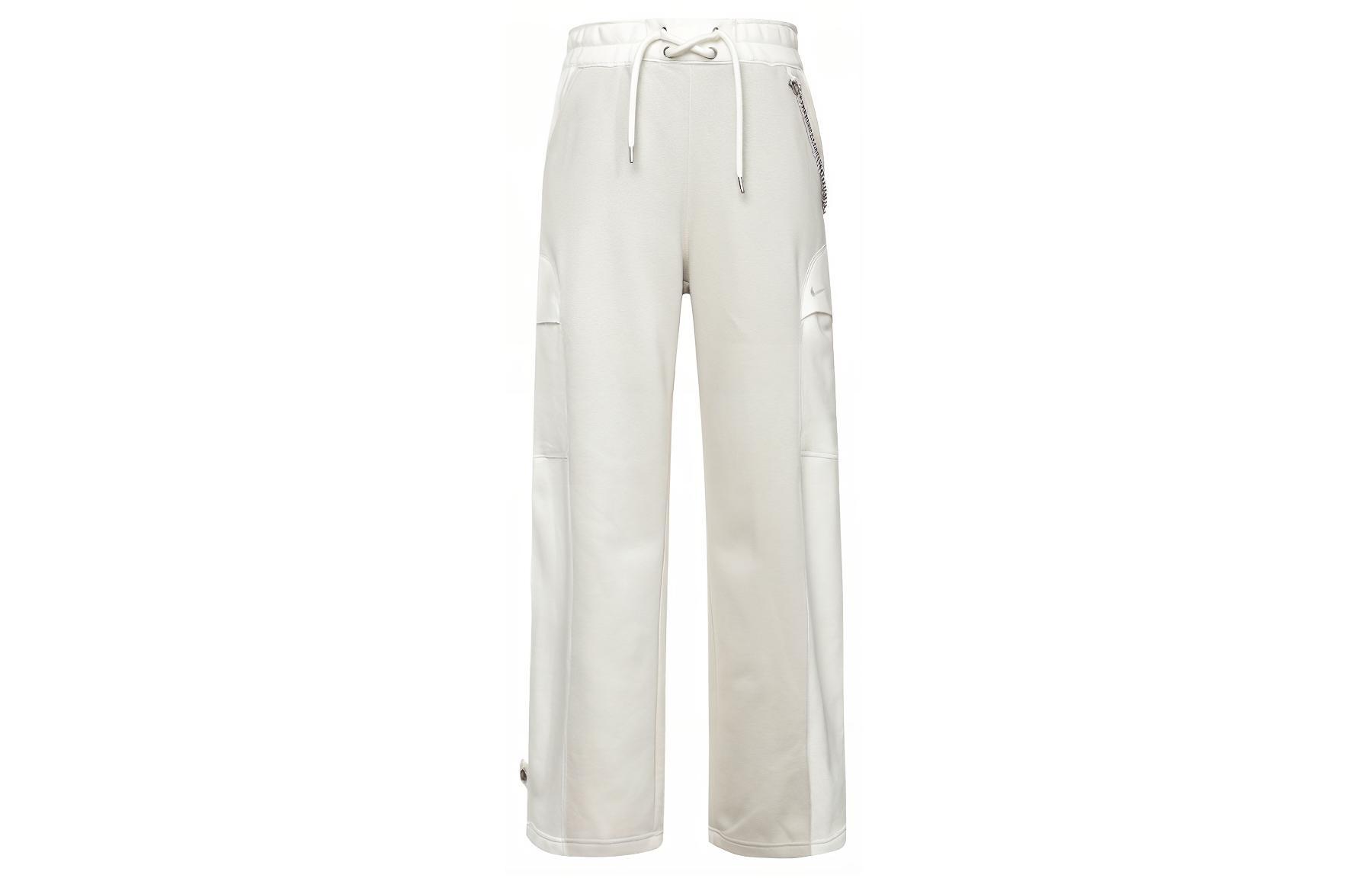 Nike Serena Williams Design Crew Retro Sports Pants Logo Embroidered Straight Cut Fleece Lined Knitted Sweatpants