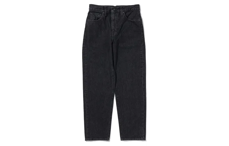 Levi's Jeans Women's Black Gray Color Moderate Straight Fit Pants