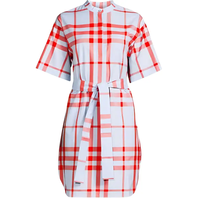 Burberry Short Sleeved Dress Women's Multicolor