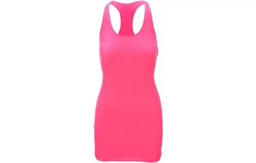Vetements Sleeveless Dresses Women's Pink Crew Neck