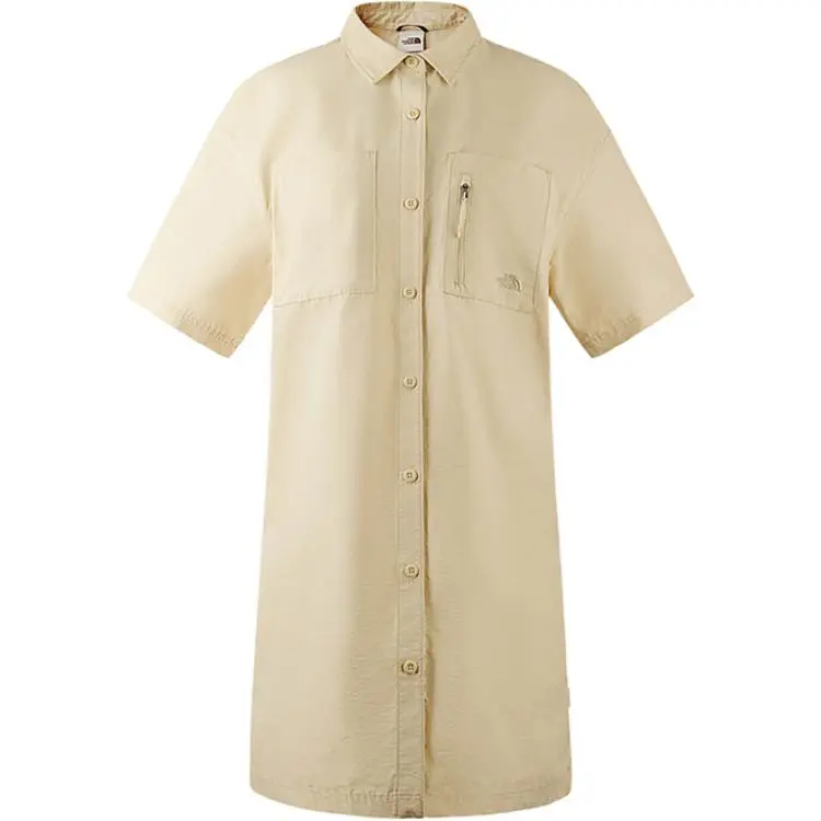 THE NORTH FACE CAMP UTILITY SS24 Short Sleeved Dress Women's Gravel Sand