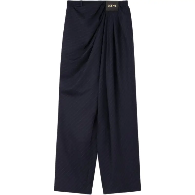 LOEWE SS25 Casual Pants Women's Marine Blue