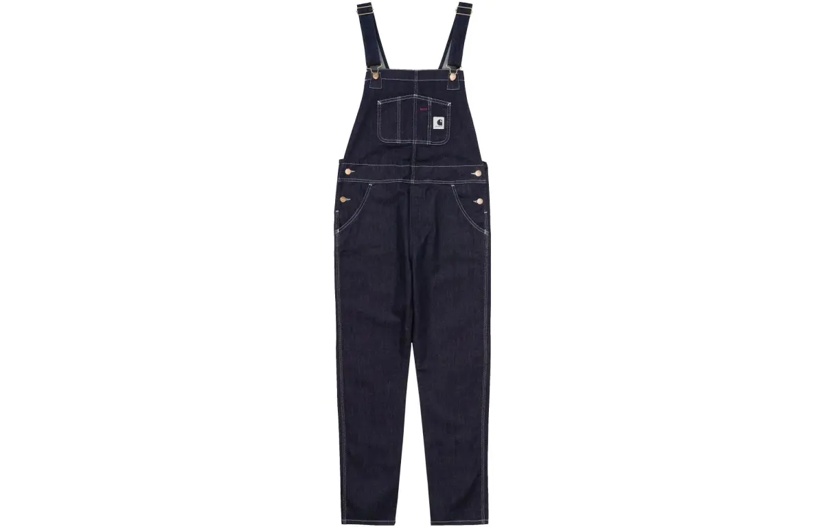 Carhartt WIP Overalls Women's Dark Blue Moderate Straight Fit Pants
