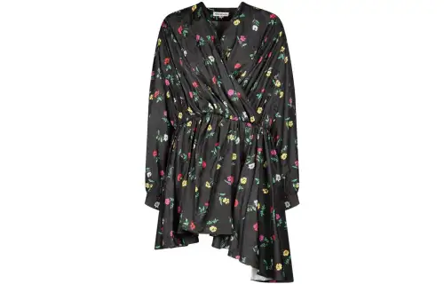 Balenciaga Long Sleeved Dress Women's Black