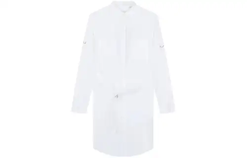 Burberry FW22 Long Sleeved Dress Women's White