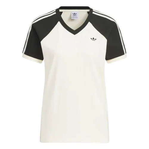 Adidas Originals Raglan Sleeve T Shirt Women's Ivory/Black