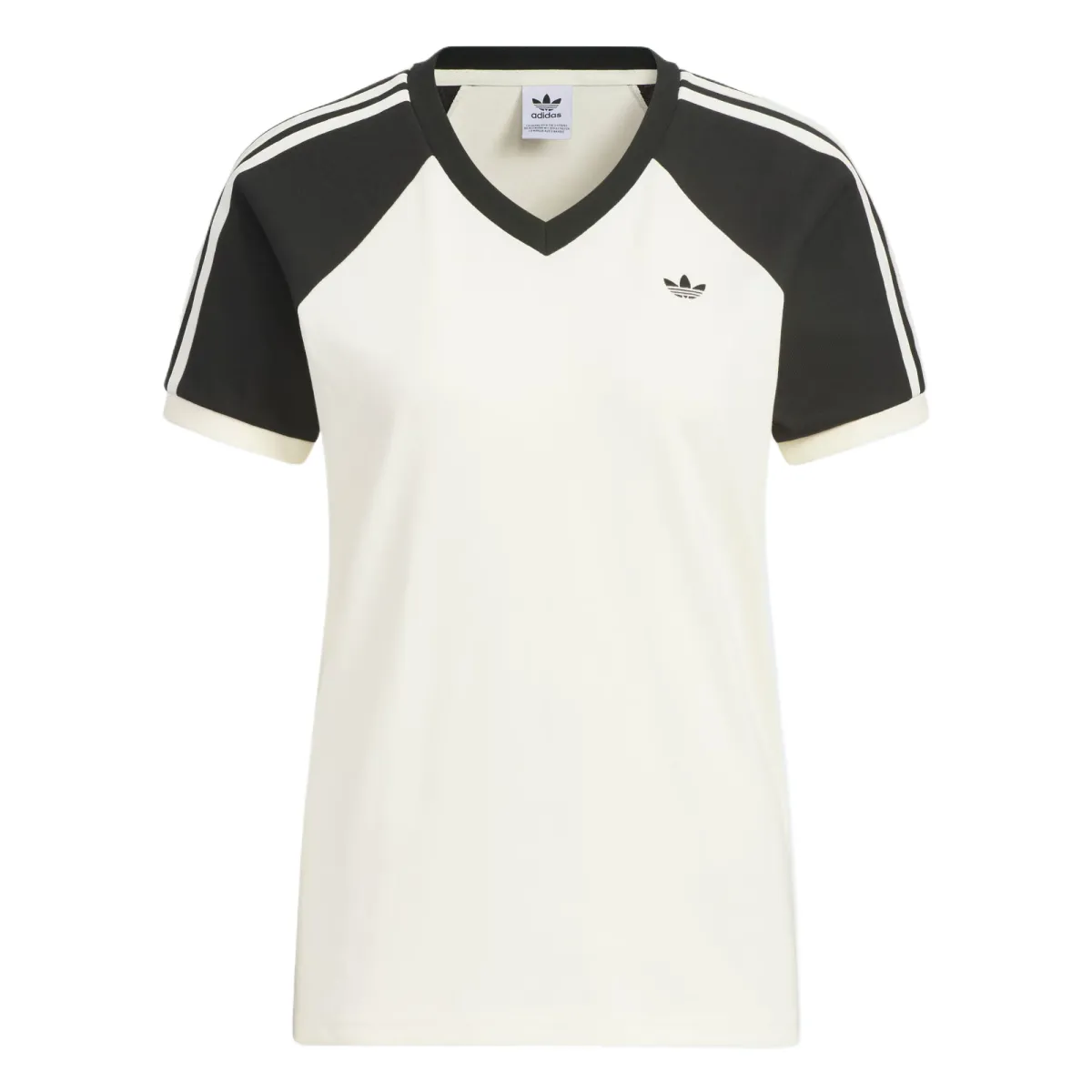 Adidas Originals Raglan Sleeve T Shirt Women's Ivory/Black
