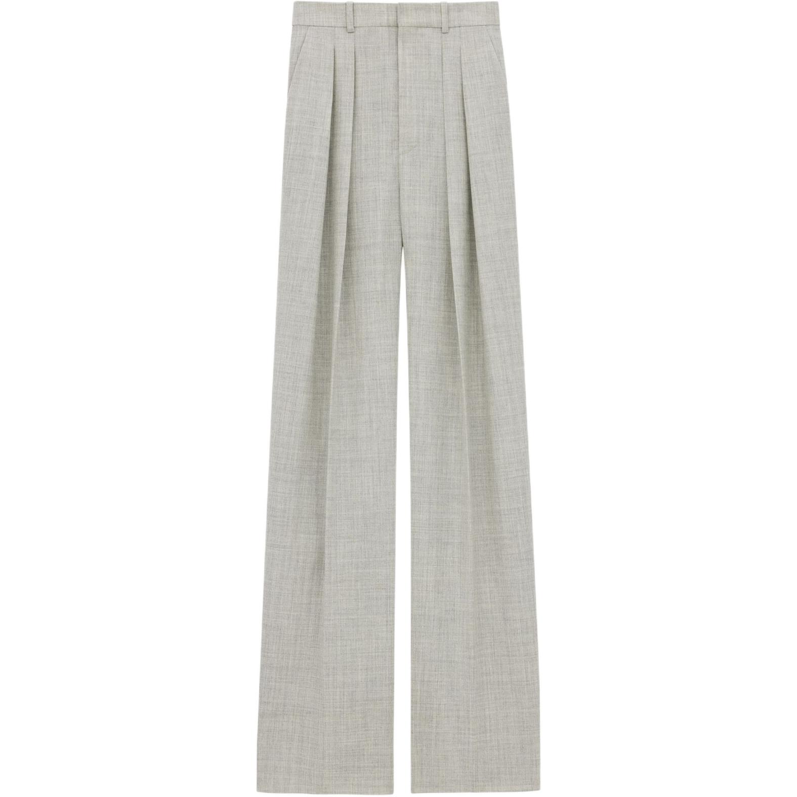 SAINT LAURENT Wool Wide leg Trousers