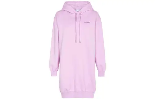 OFF-WHITE logo-print hooded dress