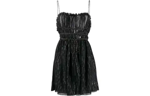 SAINT LAURENT Sleeveless Dress Women's Black