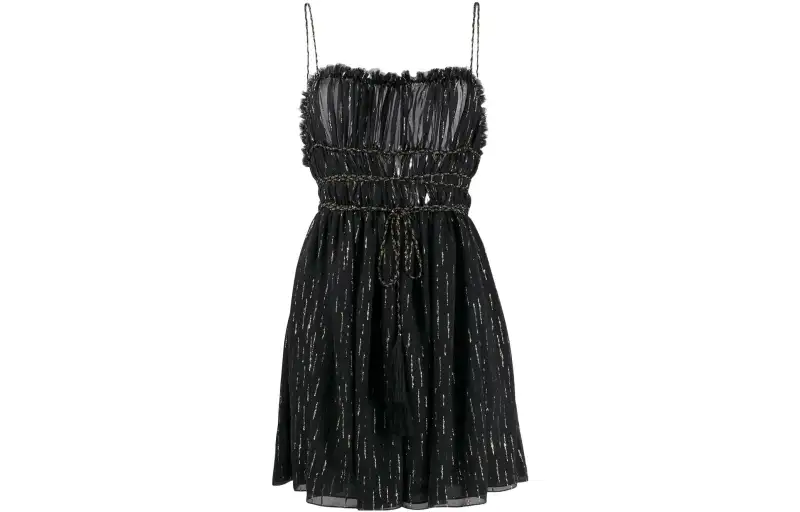 SAINT LAURENT Sleeveless Dress Women's Black