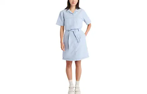 Timberland Short Sleeved Dress Women's Blue Purple Gray