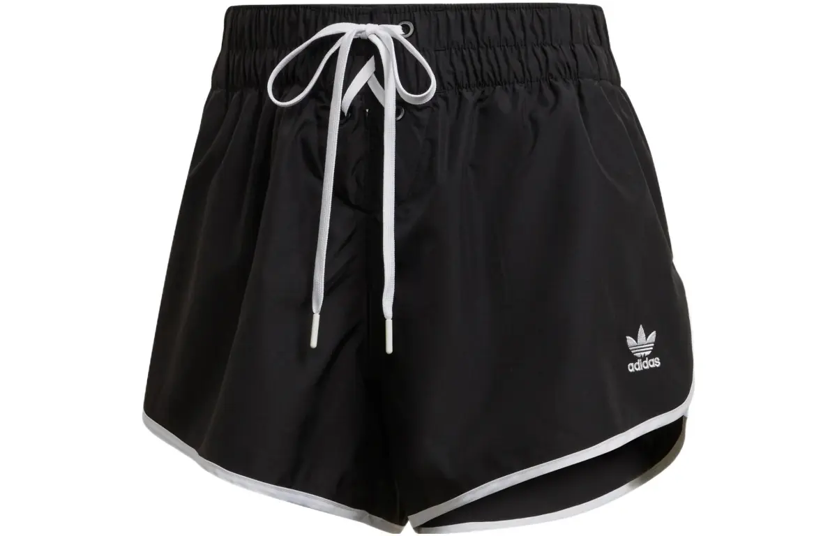 Adidas Originals Trefoil Hot Girl Lace Up Collection Hot Girl Collection Shorts Women's Black