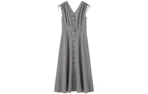 UNIQLO X INES DE LA FRESSANGE UNIQLO X Ines De La Fressange Sleeveless Dresses Women's Black V Neck Moderate