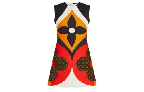 LOUIS VUITTON Sleeveless Dress Women's Multicolor