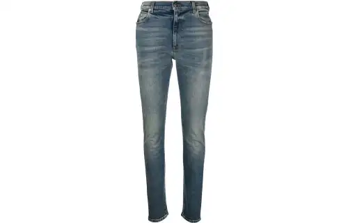 GUCCI Horsebit Stonewashed-Detail Skinny Jeans