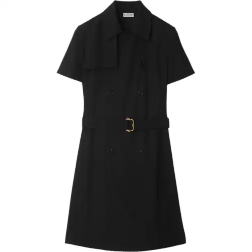 Burberry Double Breasted Belted Mini Dress