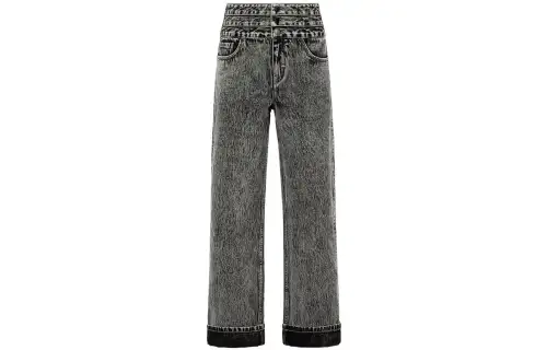 EVISU Jeans Women's Gray Moderate Wide Leg Pants
