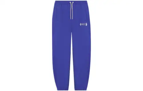 Li Ning Knitted Sweatpants Women's Blue Moderate Cuffed Pants